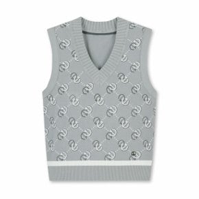 MONOGRAM KNIT VEST_NLWAA23652GYM