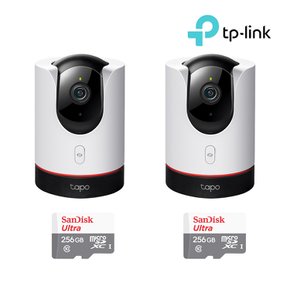 티피링크 Tapo C225+256GB SD카드 2팩 실내용 CCTV 2세트 홈캠 세트