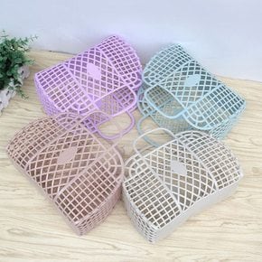 소품바구니 손잡이 소품함 플라스틱 바구니