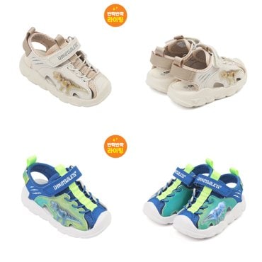 다이노솔즈 토박스 DINOSOLES  LED 불나오는 운동화 티렉스 워터프런트 샌들