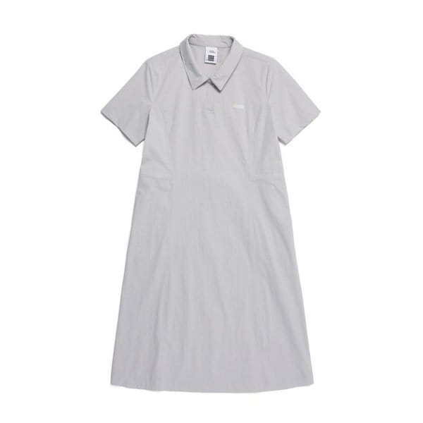 [여주점] N252WOP140 여성 아델리 경량 우븐카라 원피스 SILVER GREY