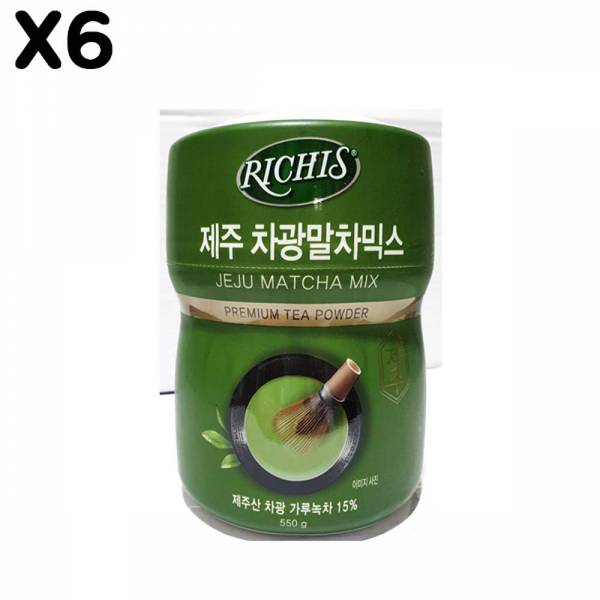 FK 제주차광말차믹스 리치스 옥수수차 파우더 550g X6