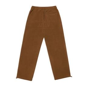 ADLV OLD SCHOOL  FLEECE SET-UP PANTS BROWN - 올드스쿨 플리스 셋업 팬츠