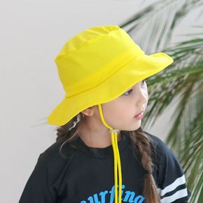 유아동 썬햇 옐로 햇볕차단 와이드 챙모자 키즈_P308498371