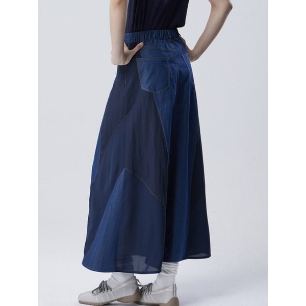 블록 스티치 스커트_BASK93631IN