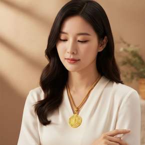 팔보나침반 액막이 불교 부적 목걸이