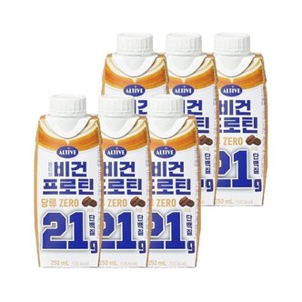  얼티브 비건프로틴 당류 ZERO 커피 250ml x6개