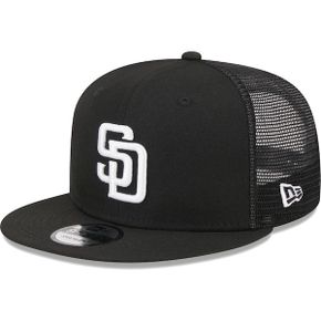 [해외] 1114933 뉴에라 모자 MLB [샌디에이고 파드리스] Trucker 9FIFTY Snapback Hat - Black