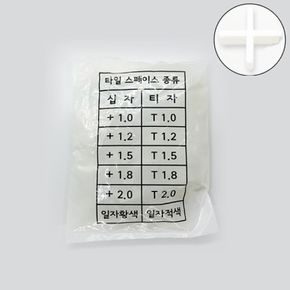 쿠사비 쐐기 십자형 백색 메지간격 1.5mm 봉 300개