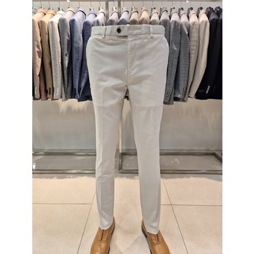 바쏘 25S/S 아이보리 컬러 히든밴드 프리미엄 스판 남성면바지 [BZS2PS08LG]