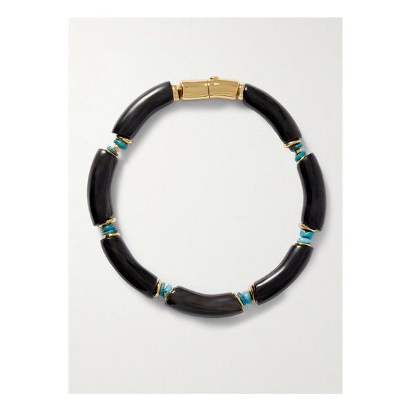 리지 포르투나토 캐서드럴 골드 도금 혼 터쿼이즈 초커 블랙 46376663162907501