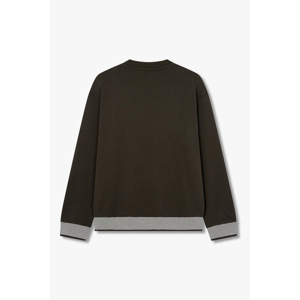 남성 더블 자수 로고 크루넥 맨투맨 A415331015000