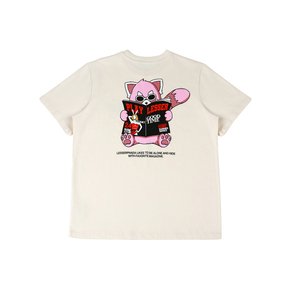 [UNISEX] PLAY LESSER MAGAZINE T CREAM