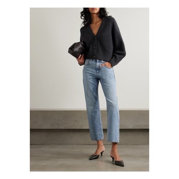 브루넬로쿠치넬리 하이라이즈 스트레이트 진 미드 데님 1647597342524773