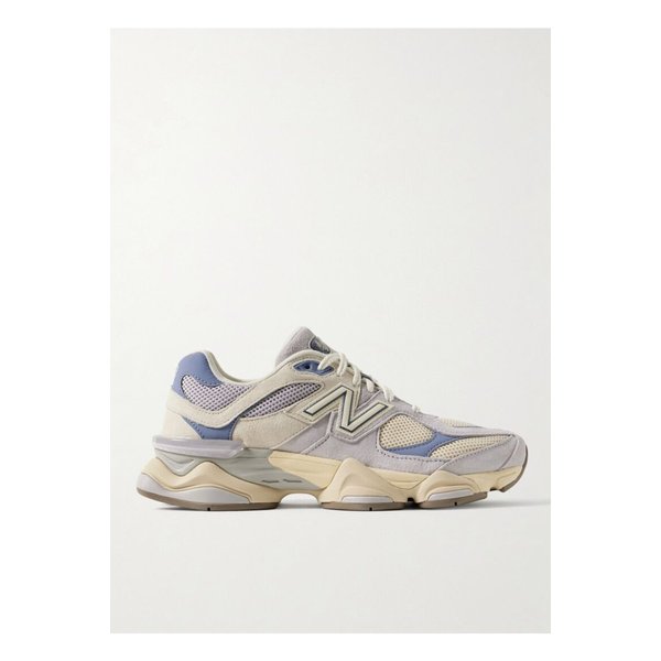 9060 고무 가죽 트리밍 스웨이드 메시 스니커즈 라이트 블루 1647597358678439