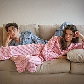 (uni) 스탠다드 뉴욕 긴팔 파자마 2Size 블루