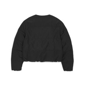 우먼즈 엔젤 아플리케 경량 다운 자켓 - BLACK Z254WDW530099