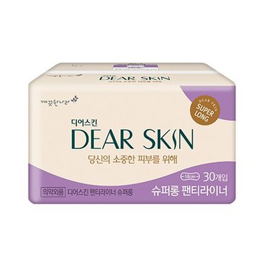 깨끗한나라 디어스킨 슈퍼롱 팬티라이너 30개입