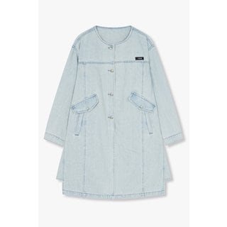 GCUT 로고 패치 버튼업 데님 원피스 7255155101141