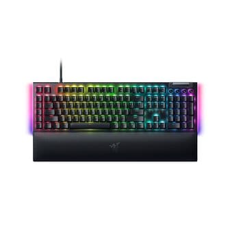 RAZER 레이저 블랙위도우 V4 리니어 KR 게이밍키보드 옐로우축