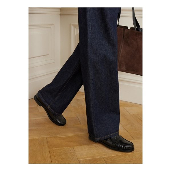 개더 가죽 로퍼 블랙 1647597354936708