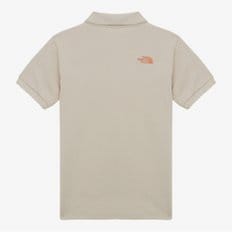 [노스페이스 공식] NT7PR40D 여성 선데일 반팔 폴로_WHITE SAND