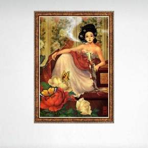 목단화여인 직소퍼즐 그림퍼즐 천피스