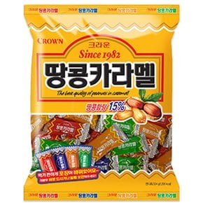 크라운 땅콩카라멜 324g