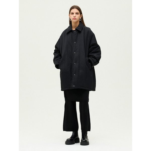 싱글 버튼 롱 자켓 EMQ1WOT020