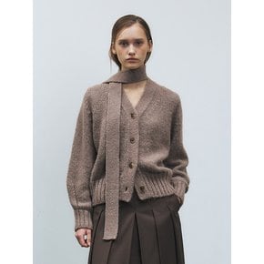 RTF WOOL MUFFLER KNIT CARDIGAN _3COLORS