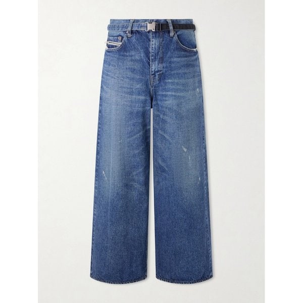 비욘드엑스 와이드 벨트 디스트레스드 진 46376663162959953