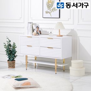 [로그인 쿠폰 10%] 헤비트 1000 2단 높은 수납 거실장 DF921345