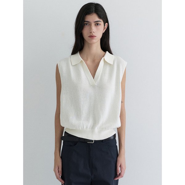 Collar V-Neck Vest