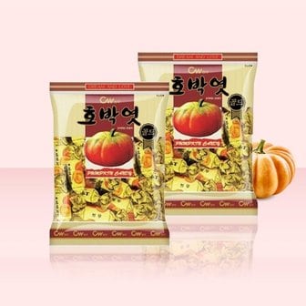  CW 청우 호박엿 골드 350g x 2봉 / 캬라멜 간식