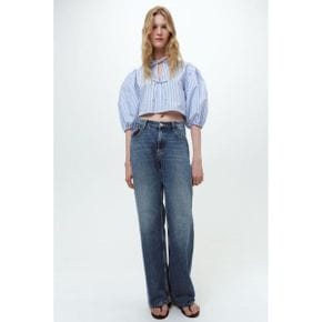 우먼 ZARA 자라 ZW 컬렉션 포플린 블라우스 타이 8929456