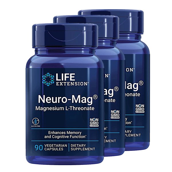 라이프 익스텐션 뉴로마그 Neuro-Mag Magnesium 90캡슐 3개