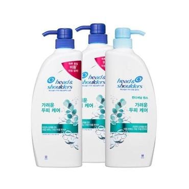  헤드앤숄더 가려운두피케어 샴푸 850ml 2개 + 린스 850ml