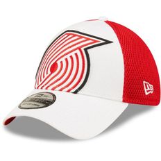 [해외] 752243 뉴에라 모자 NBA 포틀랜드 트레일블레이저스 Large Logo 39THIRTY Flex Hat White