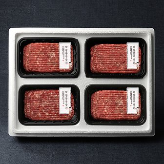 박참봉푸줏간 [명절 후 배송][박참봉푸줏간]한우 떡갈비 선물세트 3호 1.92kg (480g x 4팩)