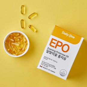 데일리원 EPO 달맞이꽃 종자유 감마리놀렌산 비타민E 1010mg X 60캡슐 1통