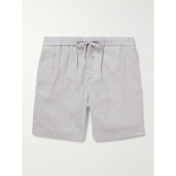 프레스코볼 카리오카 펠리페 스트레이트 린넨 코튼 블렌드 드로우스트링 쇼츠 46376663163008325