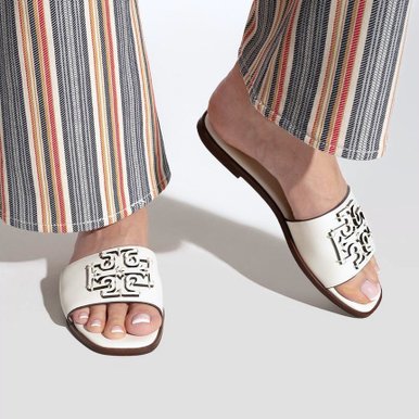 이네스 슬라이드 샌들 88784 104 뉴 아이보리 Tory Burch Ines Slide