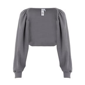 OPEN CARDIGAN IN DARK GREY (셔링 볼레로 가디건)