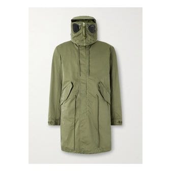 CP컴퍼니 케이 캔버스 후드 다운 파카 그린 46376663162869041