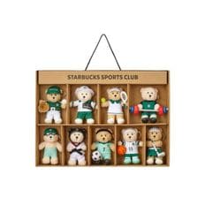 032C 스타벅스 베어리스타 키체인 세트 (9개 세트) Starbucks Bearista Keychain (Set of 9)