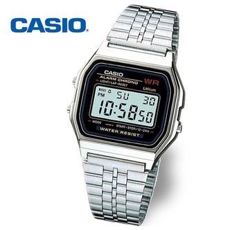 카시오 [정품] CASIO 카시오 빈티지 레트로 전자 메탈시계 A159W-N1