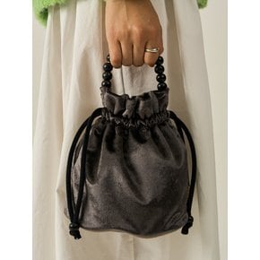 poppy bucket bag _ velvet gray