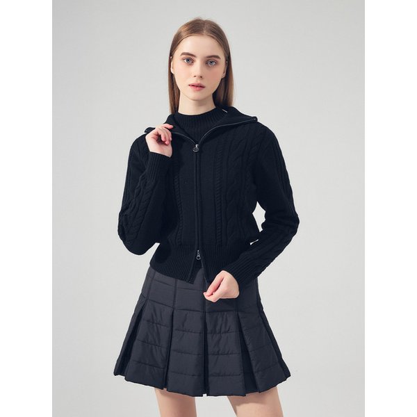 [LEFSA60BK] 라이트 패딩 스커트 BLACK