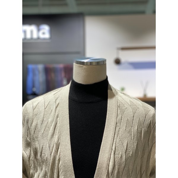 [시흥점] S/S 꽈배기 베이지 브이넥 가디건 (RPEMKT09A)