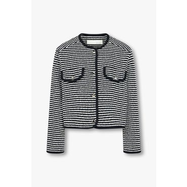GCUT [지컷25S/S]부클레 스트라이프 크롭 자켓(7255110107)